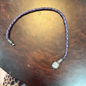 Pandora Purple Braided Bracelet